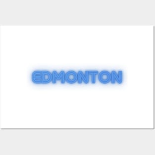 Edmonton Glowing Word Art Posters and Art